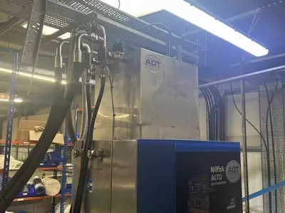 nstalled Nilfisk SC Delta multi-pump system in a food processing factory in Birmingham, complete with upgraded water tank, pipework, and control components to handle high-demand nightly clean-down operations.